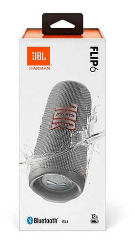 Parlante Jbl Flip 6 Portátil Con Bluetooth Gris