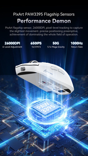 Ratón Inalámbrico Para Juegos De 3 Modos Con Base De Carga R