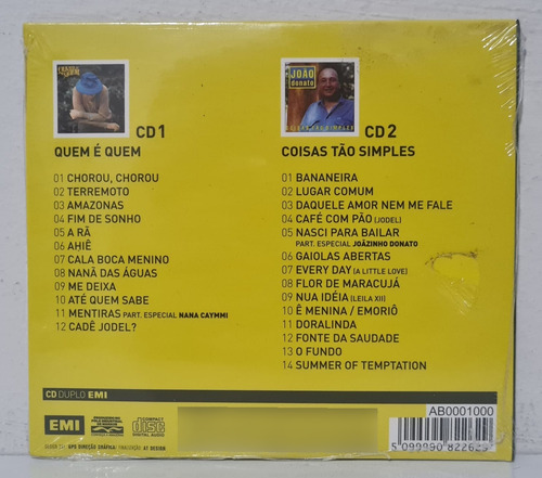 Cd João Donato - Quem É Quem / Coisas Tão Simples ( Lacrado) Versão Do Álbum Duplo