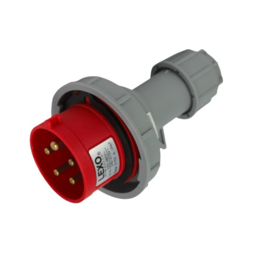 Enchufe Ind. Macho Volante 3p+n+t 16a 380v Ip67 - Lexo