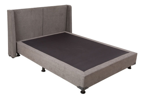 Cabecera Queen Size Dicasa Milan + Box Dicasa Bless Gris