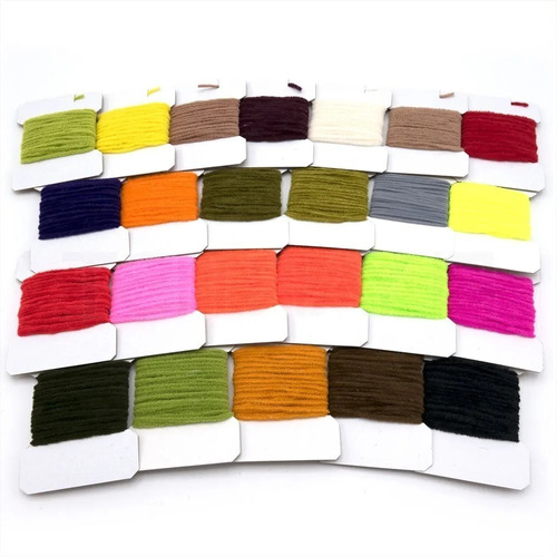 Chenille Medium Material Atado De Moscas Distintos Colores