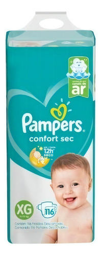 Pañales Pampers Confort Sec sin género  XGPañales Pampers Confort Sec sin género XG