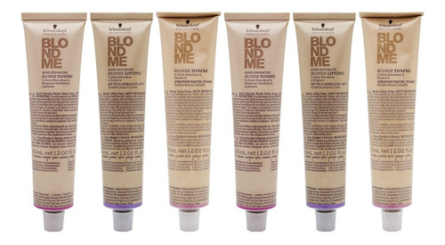 Schwarzkopf Blondme Kit X6 Tintura Crema Matizadora X 60ml