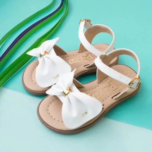 Sandalia Elegance Blanca - Sandalias Niñas Papos
