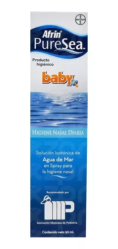 Afrin Pure Sea Baby Descongestión e Higiene Nasal Agua de Mar, 50 ml.