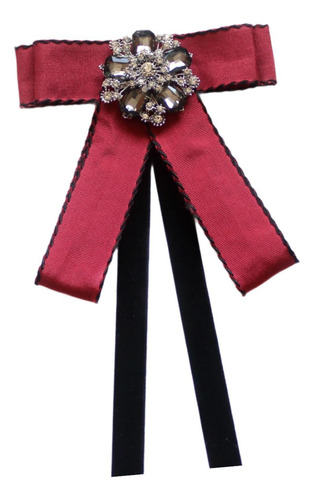 Broche De Cinta De Pajarita, Alinate De La Corbata Del Rojo