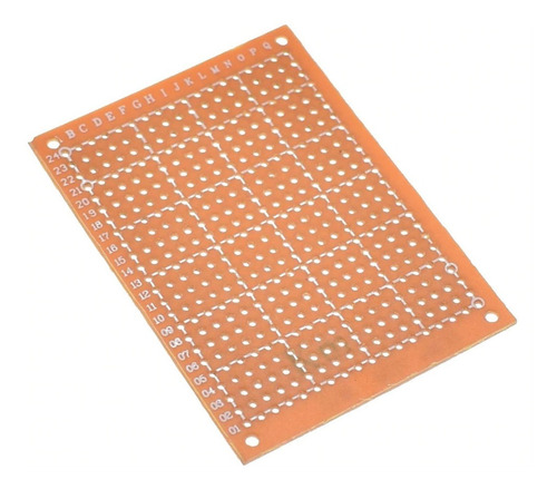 Imagen 2 de 4 de Placa Experimental Perforada 5x7cm Pcb 432 Puntos