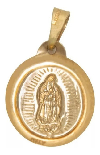 Medalla Virgen De Guadalupe En Oro De 14 Kilates