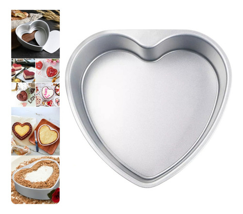 L Molde Para Tartas En Forma De Corazón De 8 Pulgadas Con