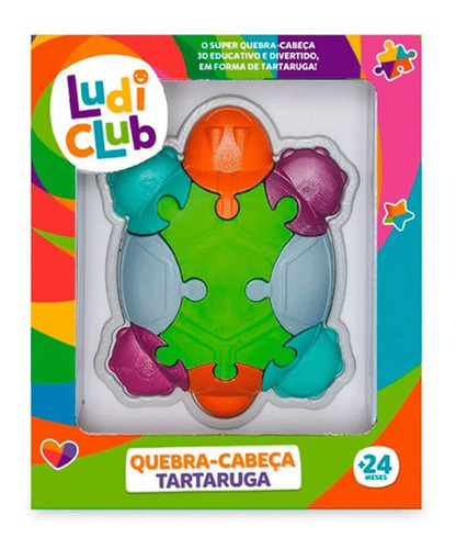 Brinquedo Educativo De Montar Tartaruga Didática