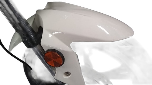 Paralama Dianteiro Shineray Elétrica She-s Fibra Sem Pintura Branco