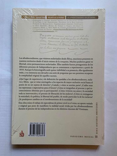Negros De La Patria Autores Varios Editorial Sb