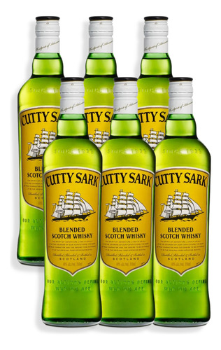 Whisky Blended Scotch Cutty Sark Distilled 700ml Caja X6u