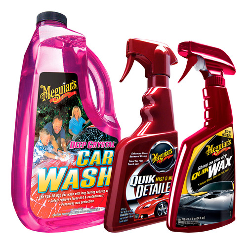 Kit Para Cuidado Automotriz 3 Pzas Meguiars Incluye Regalo