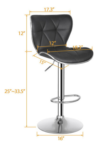 Shell Bar Stools Set Of 4 Adjustable Height Swivel Bar S Bbc