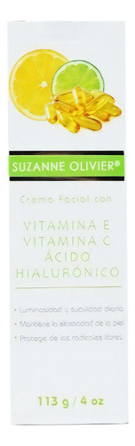 Crema con Vitamina E, C y Ácido Hialurónico Suzanne Olivier