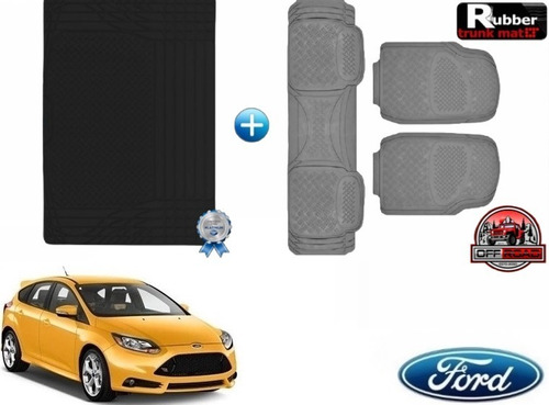 Tapetes 3pz + Tapete Cajuela Rd Ford Focus St 2012 Viejito