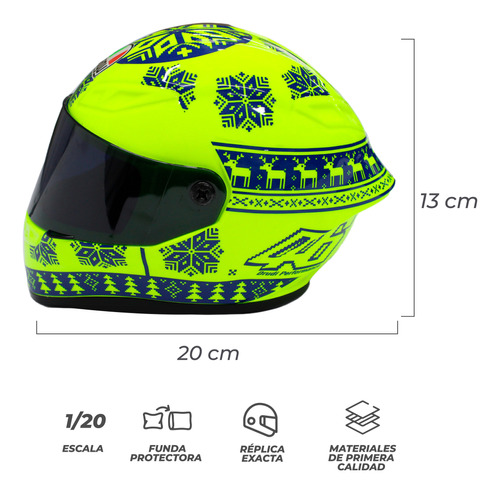 Mini Casco Coleccionables Para Amantes Al Motociclismo