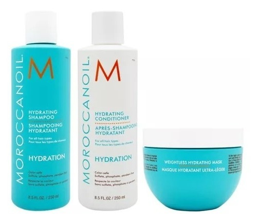 Moroccanoil Hydration Shampoo Acondicionador Mascara X250ml