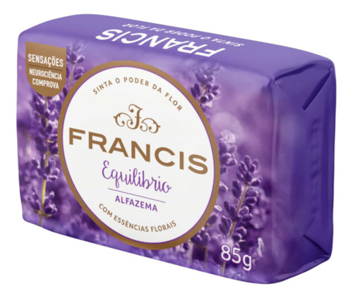 Sabonete Francis Equilíbrio Alfazema 85g - Pack C/3 Wxz