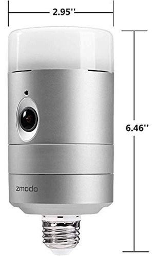 Zmodo Torch 360 Smart Home Garden Door Light Cámara Inalámbr