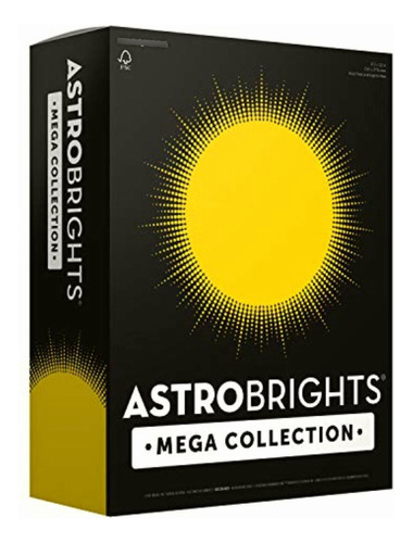 Astrobrights Mega Collection, Solar, Ream