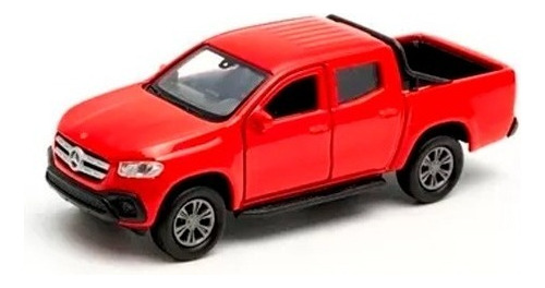 Camioneta Welly Mercedez Benz X Class 1:34 Metal Abre Puerta Color Rojo