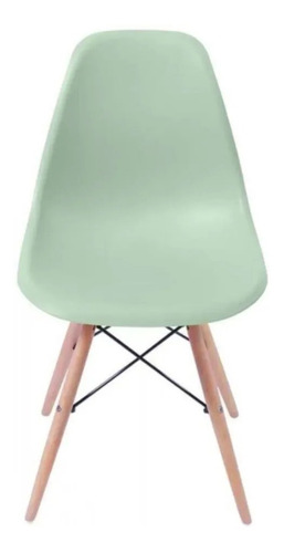 Cadeira de jantar Elidy Charles Eames Eiffel, estrutura de cor  verde, 1 unidade