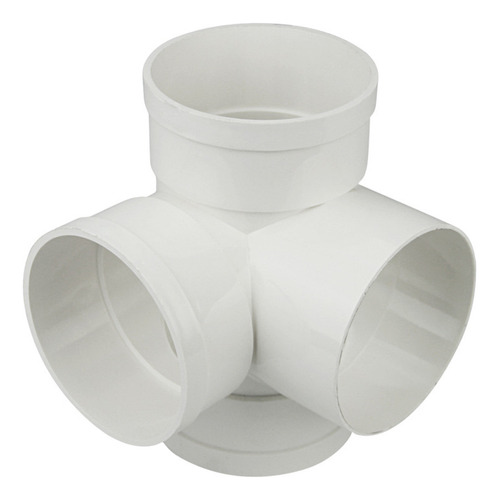 .. Tubo De Agua De Pvc Blanco, Conector De 4 Vías, 110 Mm,