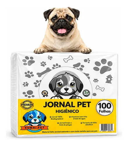 Pacote de folhas de jornal pet limpo