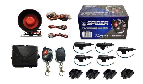 Alarma Spider Sr-2800 + 5 Seguros Electricos + 4 Relays