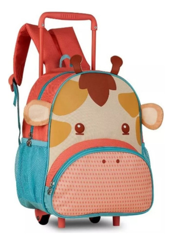 Mochila Rodinhas Girafa Girafinha Infantil Pets 13'' - Clio