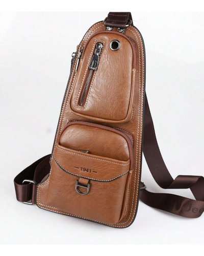 Bolso Bandolera Mini Camel Pel