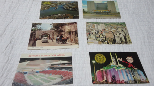 Lote De 12 Tarjetas Postales Estados Unidos