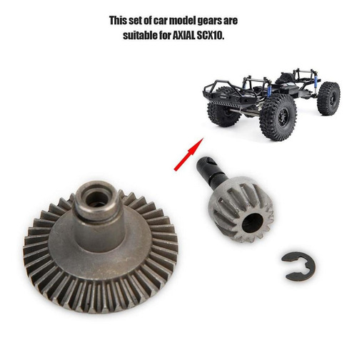 Rc Car 38t/13t Caja De Cambios De Acero Delantera Y Trasera