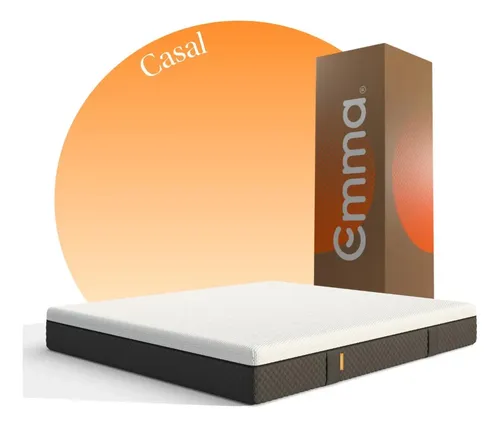 Colchão Casal Emma Premium Hybrid 2.0 (138cmx188cm) A Vácuo Cinza