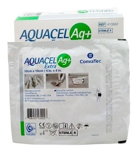 Aquacel Ag Extra De 10 X 10cm (5 Unidades)