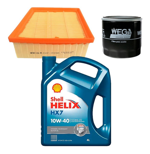 Kit Filtros Aire Y Aceite + Shell Hx7 4l Ford Ka 1.5 2016»