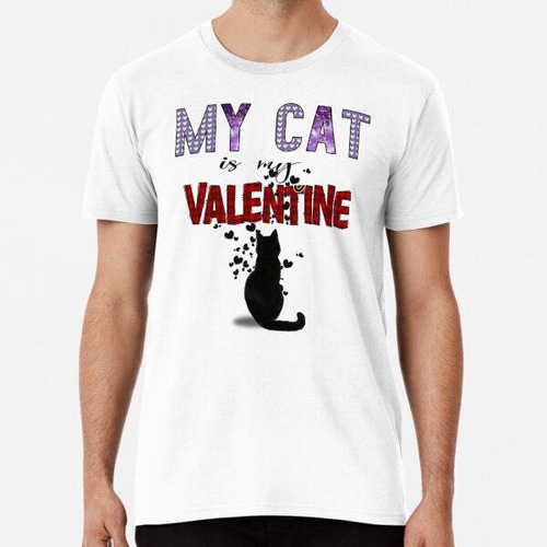 Remera Gato Romántico De San Valentín Con Cita Colorida Algo