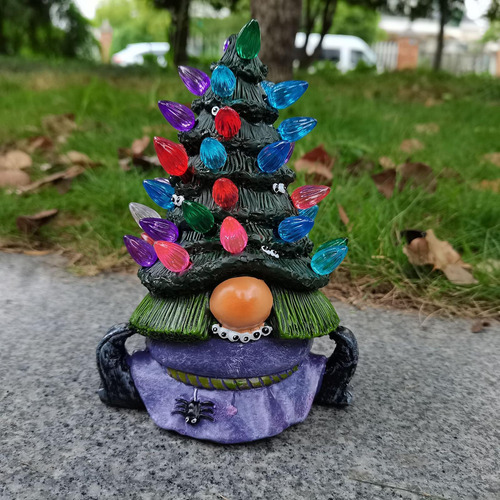 Gnomos Iluminados, Decoración De Mesa De Gnomo De Árbol