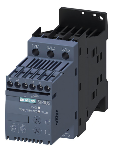 Arrancador Suave Siemens Std 17.6a, 7.5kw,s00 3rw3018-1bb14