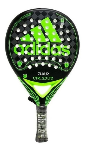 Paleta Pádel adidas Zukur Ctrl 2.0 Eva Soft Vrd Color Negro Con Verde
