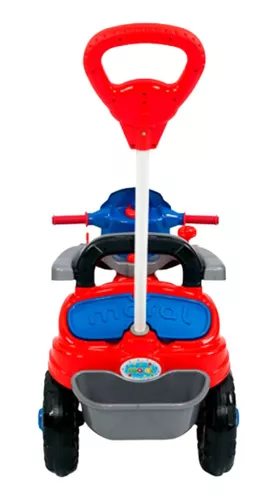 Triciclo Infantil Com Empurrador Motoca Passeio Vermelho