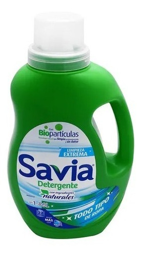 Detergente Líquido Savia Para Todo Tipo De Ropa 1.86l