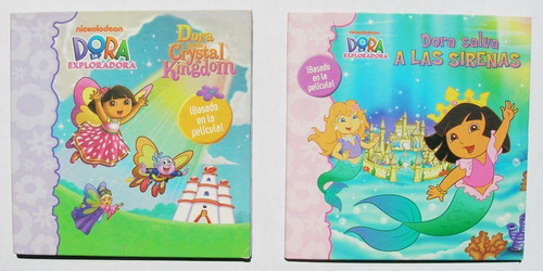 Dora La Exploradora Crystal Kingdom + Las Sirenas, 2 Libros