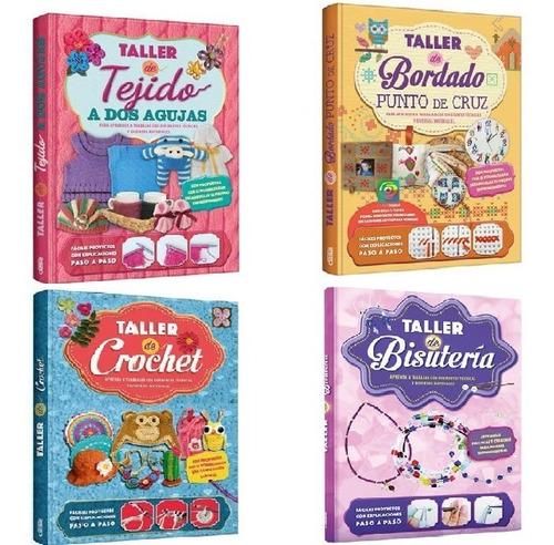 Libros Taller Bordado Tejido Crochet Bisuteria Oferta Clasa
