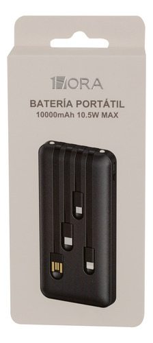 Power Bank Batería Portátil 10000mah Con Built In 4 Cables