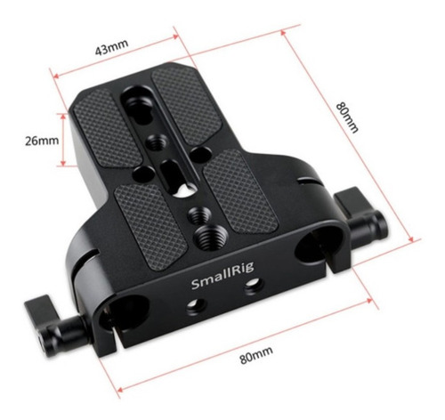 Imagem 6 de 7 de Base Plate Smallrig P/ Longarinas Dslr Mirroless Cages