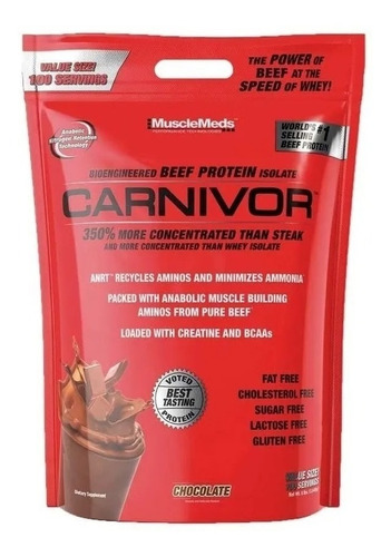 Carnivor Protein 8 Lb Musclemeds, Proteína Carne + Creatina